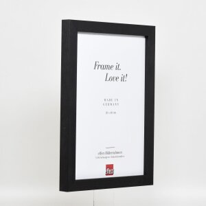 Cornice effetto legno Profilo 52 nero 70x70 cm Vetro normale