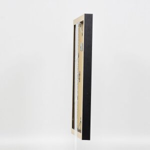 Cornice effetto legno Profilo 52 nero 70x70 cm Vetro normale