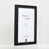 Cornice effetto legno Profilo 52 nero 70x70 cm Vetro normale
