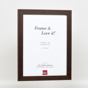 Cornice effetto legno Profilo 52 marrone scuro 30,5x91,5 cm vetro normale