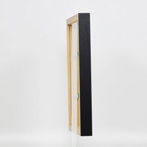 Cornice in legno effetto profilo 55 nero 27x48 cm vetro normale