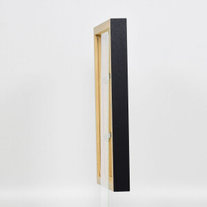 Cornice effetto legno Profilo 55 nero 35x50 cm Vetro normale