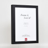 Cornice effetto legno Profilo 55 nero 35x50 cm Vetro normale