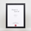 Cornice effetto legno Profilo 55 nero 50x60 cm Vetro normale