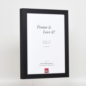 Cornice effetto legno Profile 55 nero 30,5x91,5 cm vetro normale