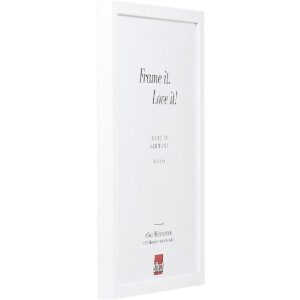 Cornice per foto in legno effect Profilo 58 Bianco 25x70 cm