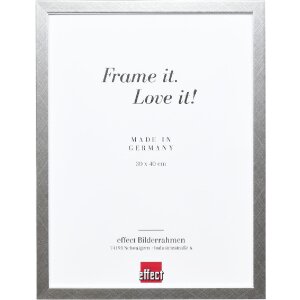 Cornice in legno effect profilo 58 argento 70x100 cm con...