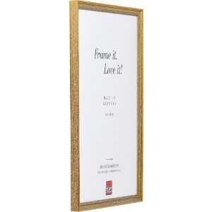 Effect Bilderrahmen Holz Profil 66 Antikgold 18x27 cm Klarglas