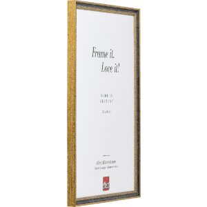 Effect Bilderrahmen Holz Profil 66 Schwarz 25x30 cm Klarglas