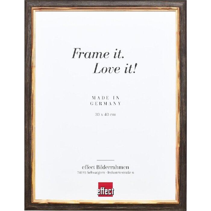 Cornice per foto in legno Effect Profilo 67 Marrone Scuro 18x27 cm Vetro Trasparente