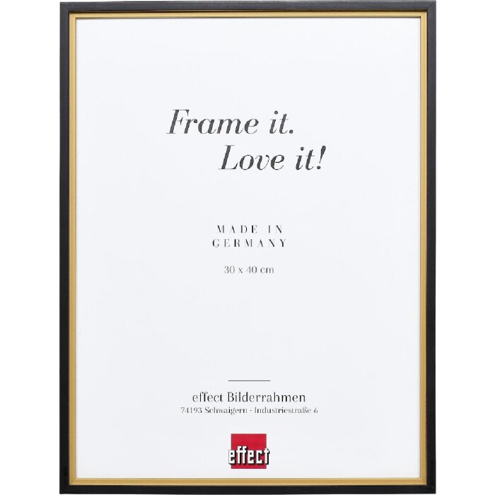 Cornice per foto in legno Effect Profil 69 Oro 21x28 cm Vetro trasparente