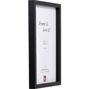 Cornice per foto in legno Effect Profilo 74 Nero 40x40 cm Vetro Chiaro