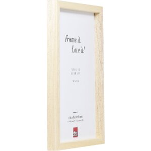 Cornice in legno Effect Profilo 74 natur 50x50 cm vetro trasparente