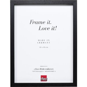 Cornice per foto in legno Effect Profilo 74 Nero 50x65 cm...