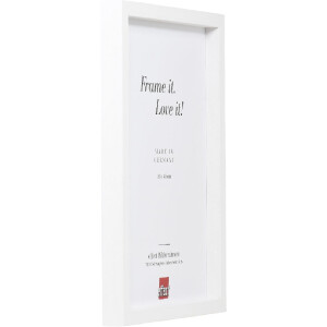 Cornice per foto in legno Effect Profilo 74 Bianco 70x70 cm Vetro chiaro