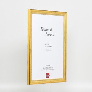 Cornice effetto legno profilo 85 oro 10x10 cm vetro normale