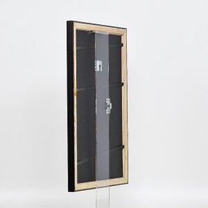 Cornice in legno effetto profilo 85 nero 45x60 cm vetro normale