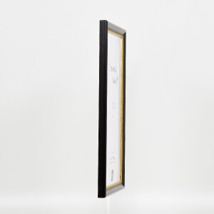 Cornice in legno effetto profilo 85 nero 45x60 cm vetro normale