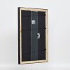 Cornice in legno effetto profilo 85 nero 60x60 cm vetro normale