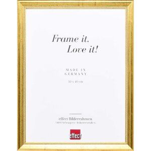 Cornice effetto legno Profilo 85 Oro 30,5x91,5 cm vetro...