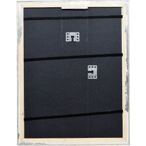 Cornice per foto in legno Effect Profilo 86 Barocco 21x28 cm argento vetro trasparente