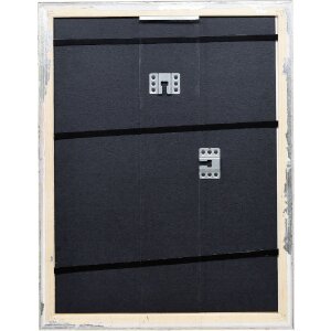 Cornice per foto in legno Effect Profilo 86 Barocco 50x60 cm argento vetro trasparente