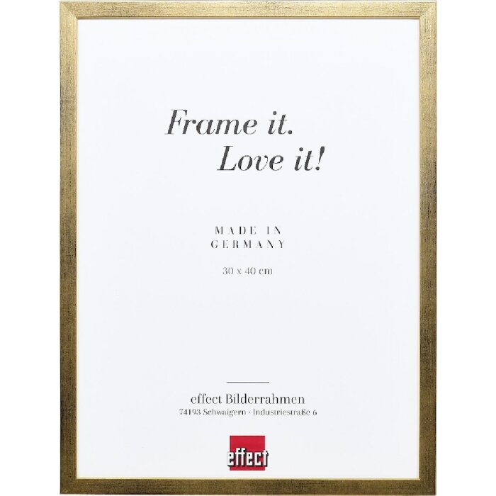 Cornice in legno Effect Profilo Top S Oro 30x45 cm con vetro normale