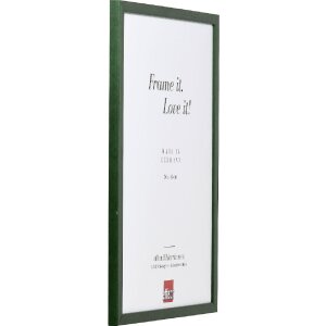 Cornice in legno Effect Profilo Top S Tannino Verde 50x50 cm con Vetro Normale