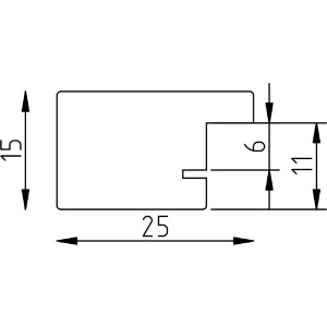 Cornice in legno Effect Profil Top Pro Marrone 13x13 cm Vetro Trasparente