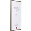 Cornice per foto Effect A1 antincendio grigio opaco 25x50 cm con vetro trasparente