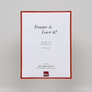 Cornice in plastica effetto Art red 24x30 cm vetro antiriflesso