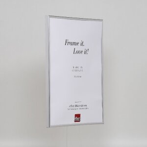 Cornice in plastica effetto Art silver 27x48 cm vetro antiriflesso
