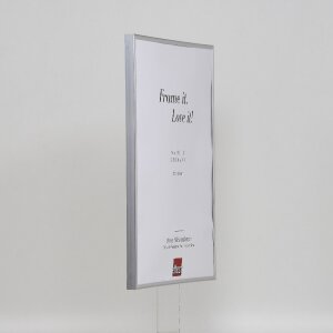 Cornice in plastica effetto Art silver 27x48 cm vetro antiriflesso