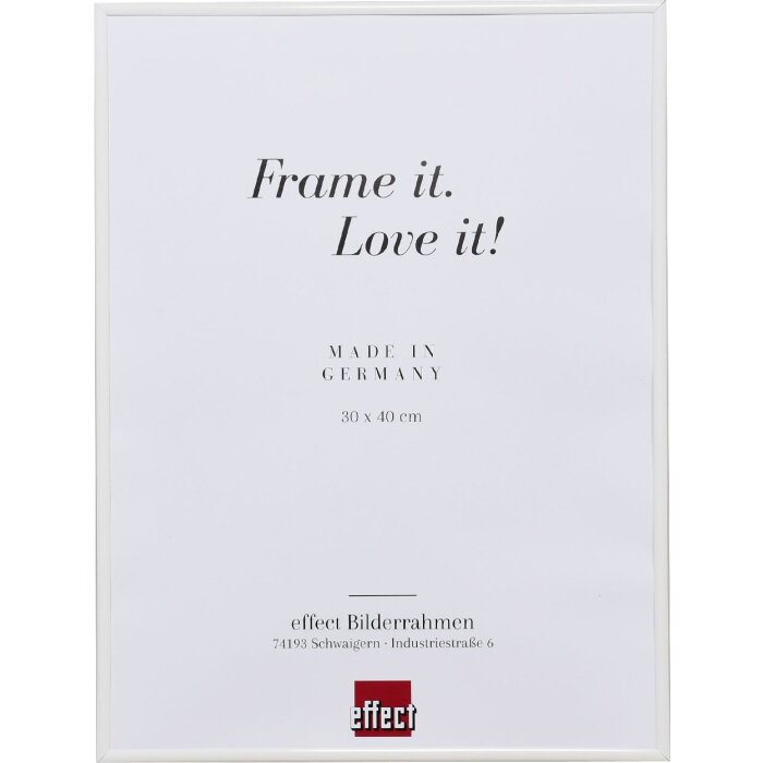 Cornice in plastica effetto Art white 35x50 cm vetro antiriflesso