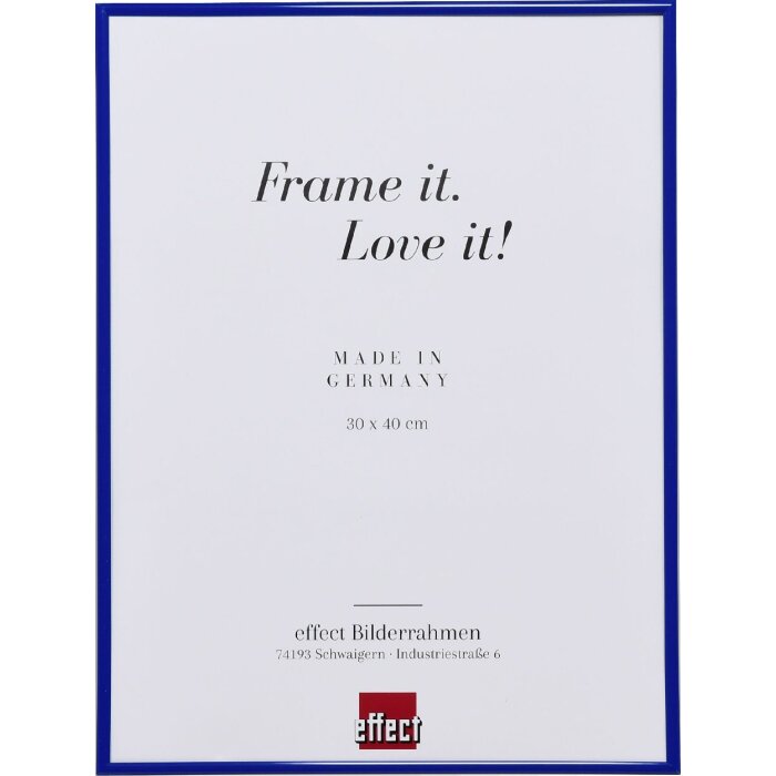 Cornice in plastica effetto Art blue 50x70 cm vetro antiriflesso