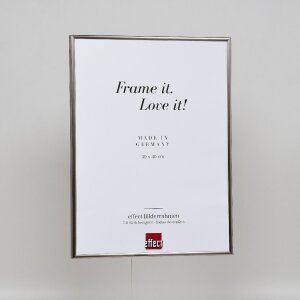 Cornice in plastica effetto Art platinum 50x75 cm vetro antiriflesso