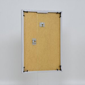 Cornice in plastica effetto Art silver 70x70 cm vetro antiriflesso