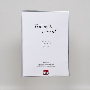 Cornice in plastica effetto Art silver 70x70 cm vetro antiriflesso
