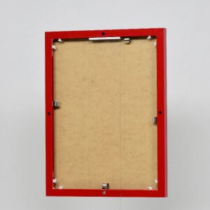 Cornice in alluminio effetto Quadro 20x20 cm vetro rosso antiriflesso