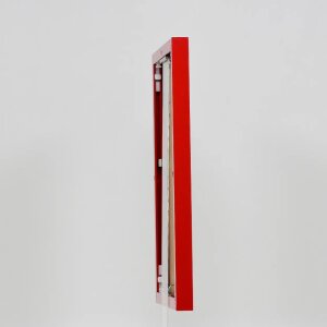 Cornice in alluminio effetto Quadro 20x20 cm vetro rosso antiriflesso