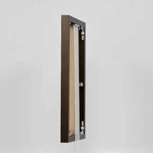 Cornice in alluminio effetto Quadro 20x20 cm bronzo vetro antiriflesso
