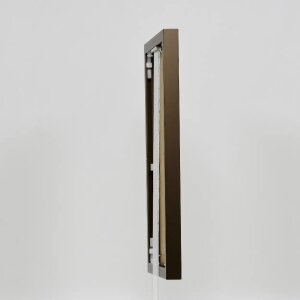 Cornice in alluminio effetto Quadro 20x20 cm bronzo vetro antiriflesso