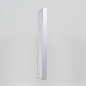 Cornice in alluminio effetto Quadro 20x28 cm vetro antiriflesso argento pannello posteriore in MDF