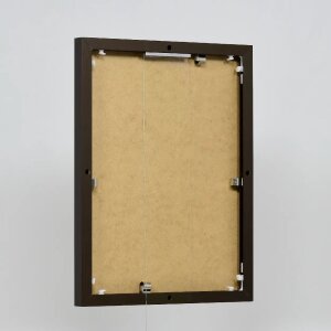 Cornice in alluminio effetto Quadro 24x30 cm vetro bronzo antiriflesso