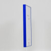 Cornice in alluminio effetto Quadro 25x35 cm vetro antiriflesso blu pannello posteriore in MDF