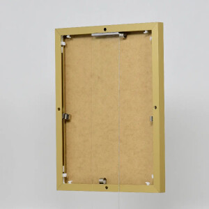 Cornice in alluminio effetto Quadro 25x35 cm vetro antiriflesso oro Pannello posteriore in MDF