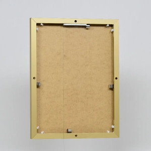 Cornice in alluminio effetto Quadro 25x35 cm vetro antiriflesso oro Pannello posteriore in MDF