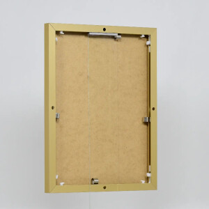 Cornice in alluminio effetto Quadro 25x35 cm vetro antiriflesso oro Pannello posteriore in MDF