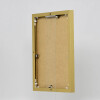 Cornice in alluminio effetto Quadro 25x35 cm vetro antiriflesso oro Pannello posteriore in MDF