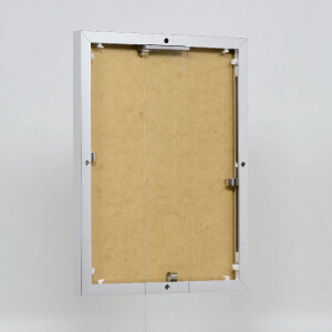 Cornice in alluminio effetto Quadro 25x35 cm argento vetro antiriflesso lucido